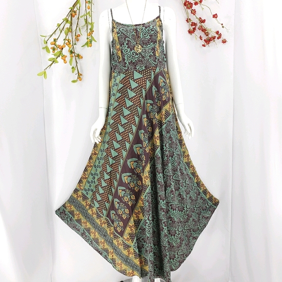 KARMA HIGHWAY boho tropical maxi dress - Picture 2 of 8